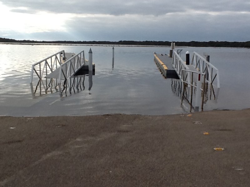 Opening of Lake Tyers beach